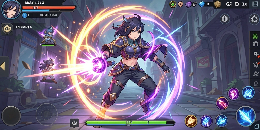 Screenshot menggambarkan interaksi pemain dalam guild.