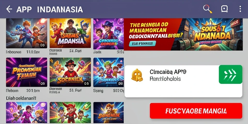 Tampilan mesin slot yang beragam dan penuh warna.
