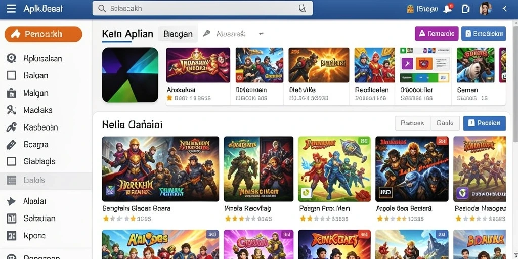 Menu utama yang intuitif dan mudah dinavigasi.